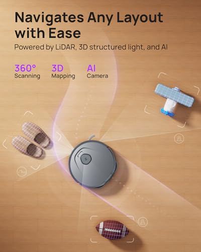Robot Vacuum and Mop Combo with Extendable Pad K408476