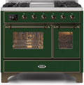 40 Dual Fuel Propane Gas Range Emerald Green L1635