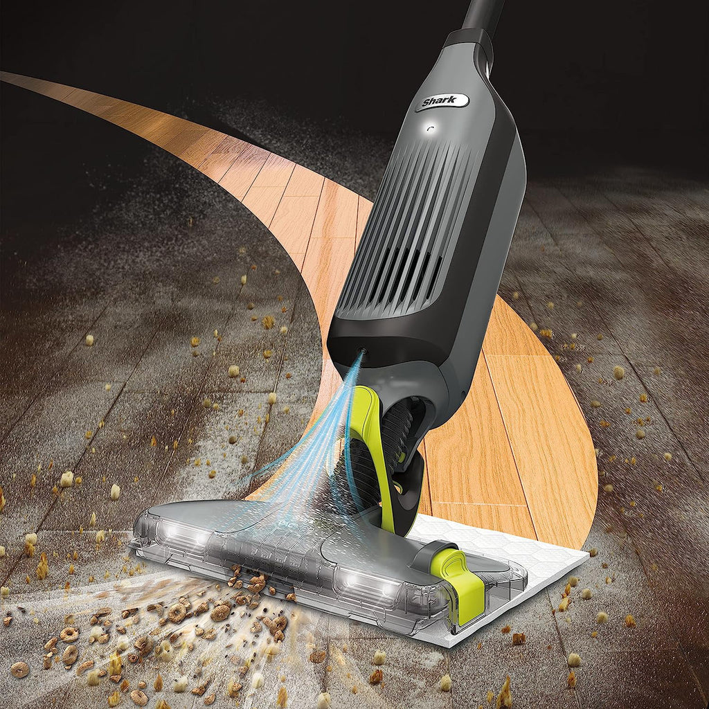 Cordless Hard Floor Vacuum Mop with 12 Disposable Pads Q229