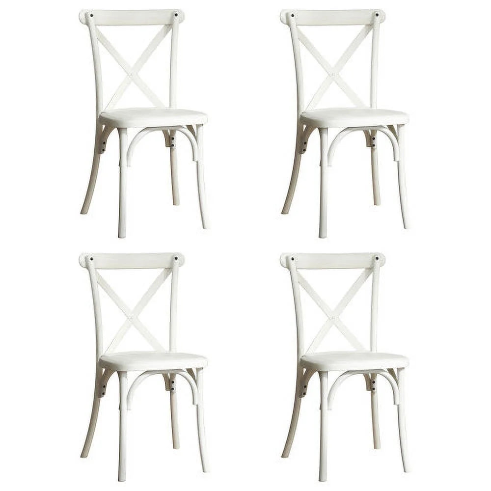 4-Pack Resin X-Back Chair O306