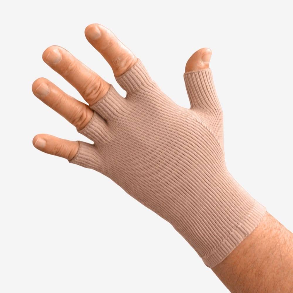 Beige Quarter Finger Compression Glove D223