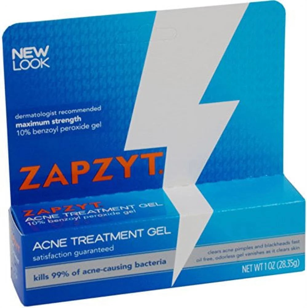Acne Treatment Gel 10% Benzoyl Peroxide 3 Pack 1 Oz Each B149939