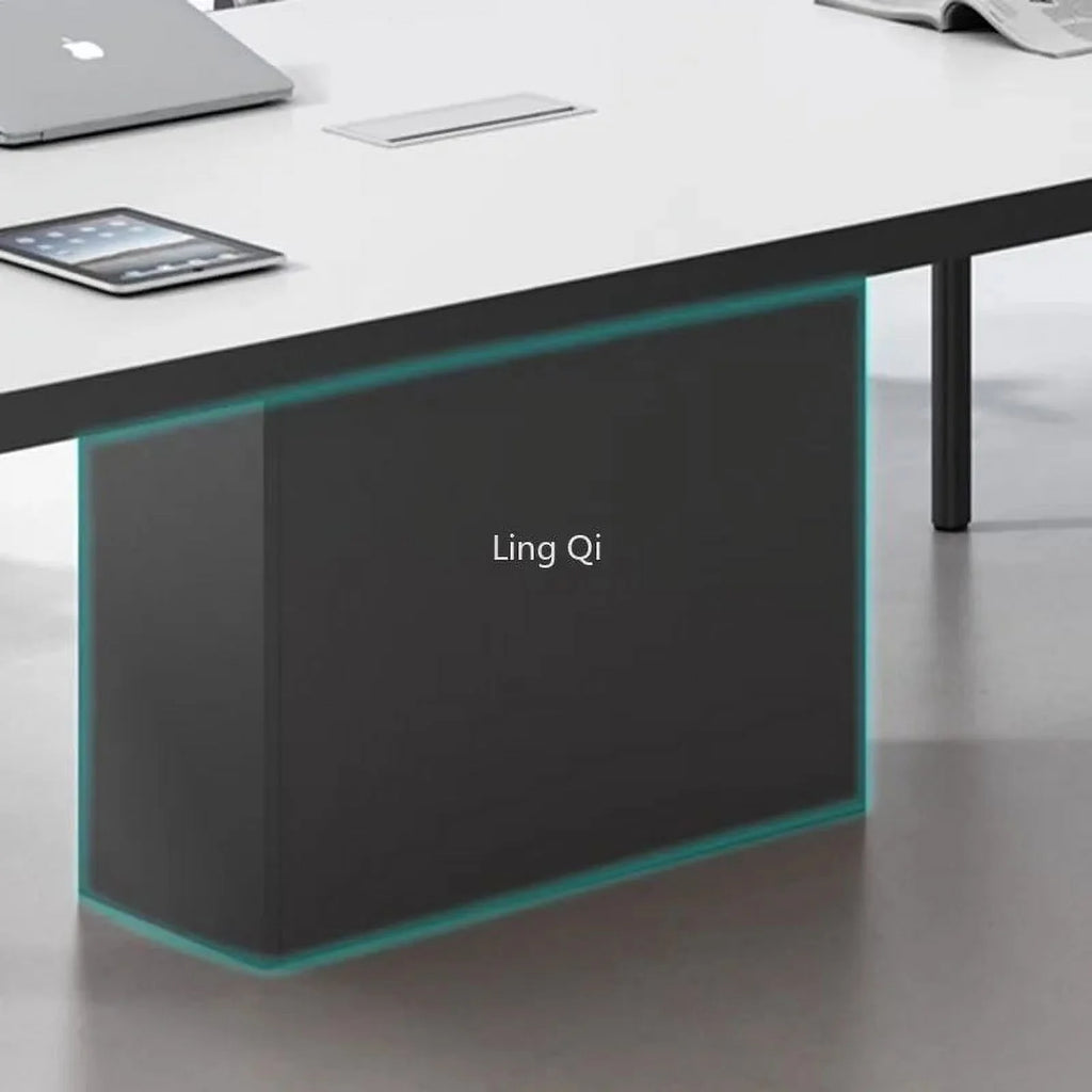White Modern Computer Desk D935006