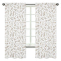 Botanical Taupe Window Panels, Set of 2 Q55766