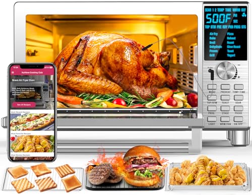 10-in-1 Air Fryer Toaster Oven, 21-Qt Stainless Steel T14857