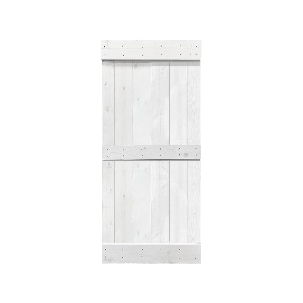 Stained Solid Wood Interior Sliding Barn Door - Ocean Blue - 36 x 84 N105