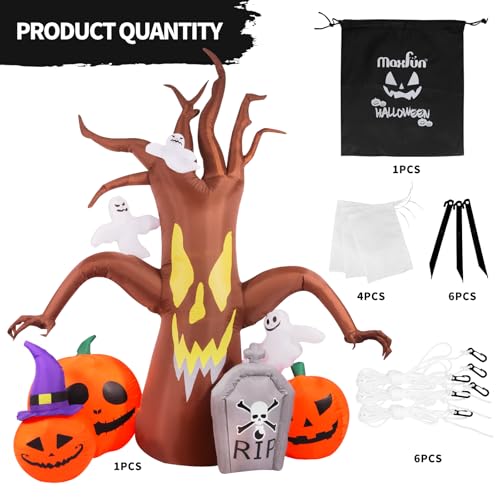 8FT Inflatable Dead Tree with LED Lights G57326