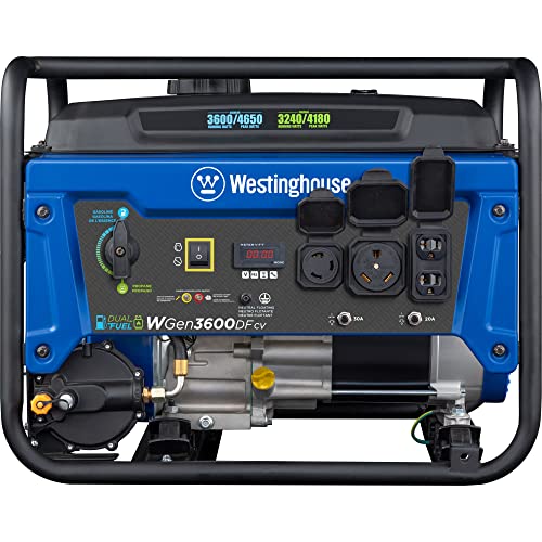 4650 Peak Watt Dual Fuel Portable Generator with Remote Electric Start B59913