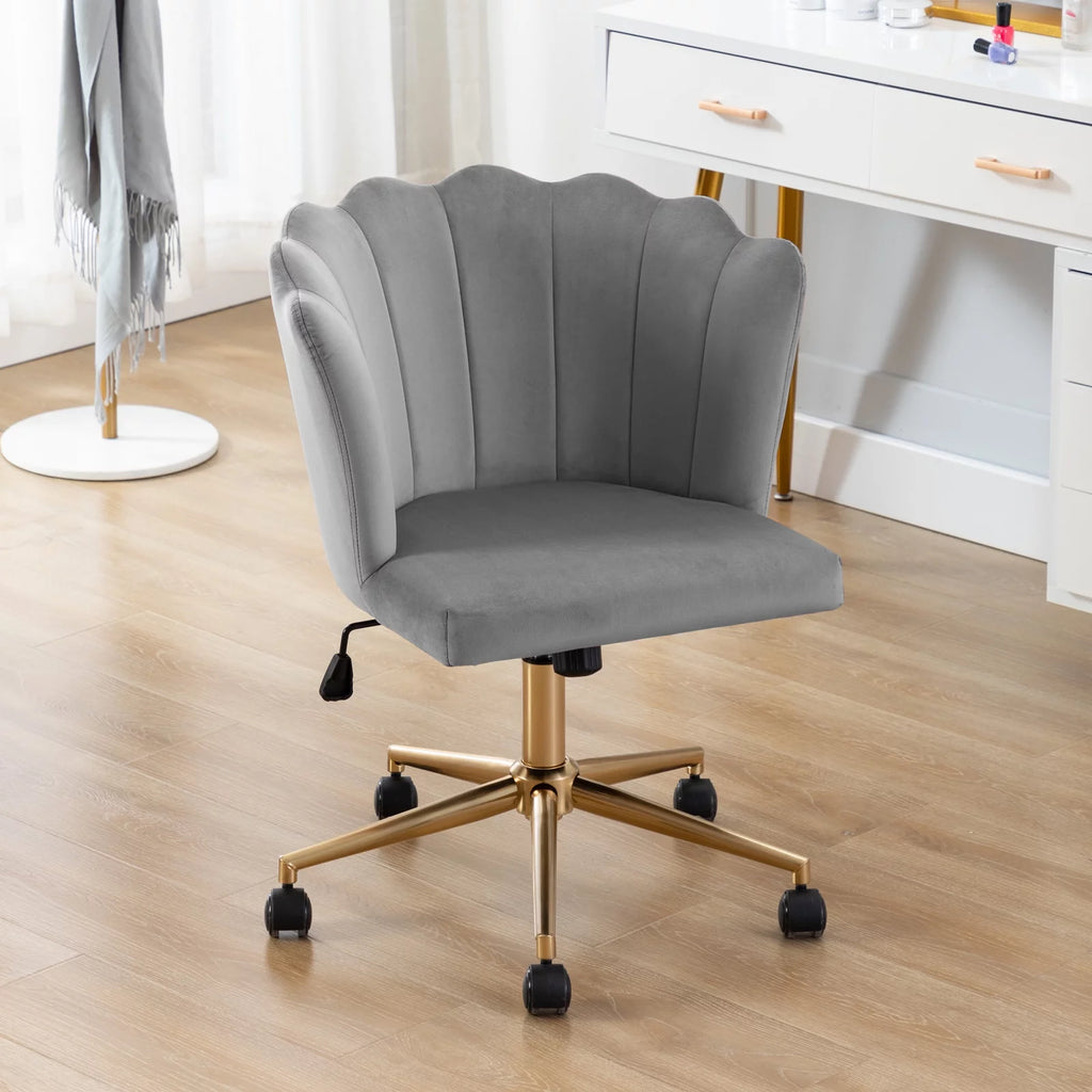 Velvet Swivel Office Chair F265