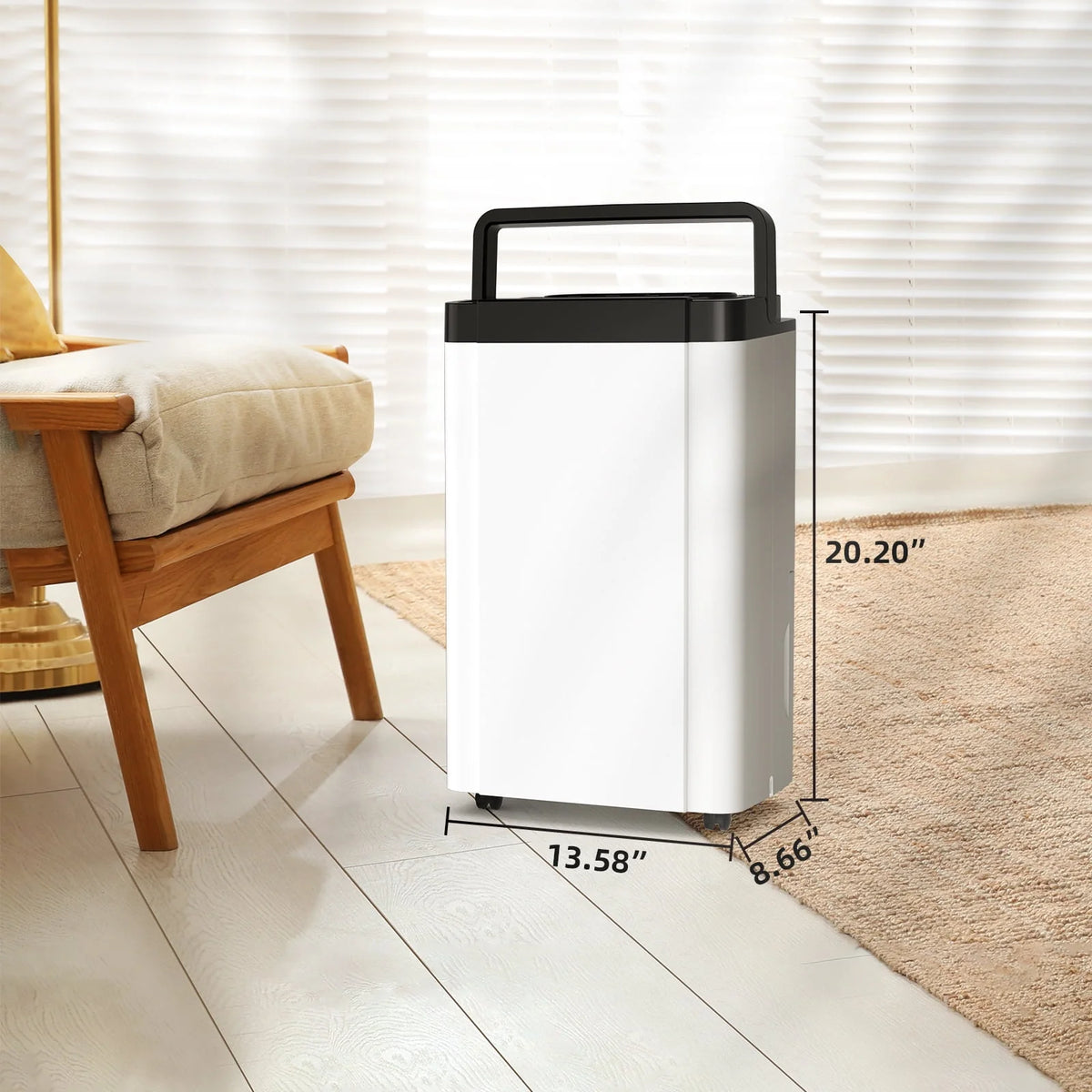 70 Pint 4,500 sq. ft. Dehumidifier with 0.8 gal Water Tank O294365