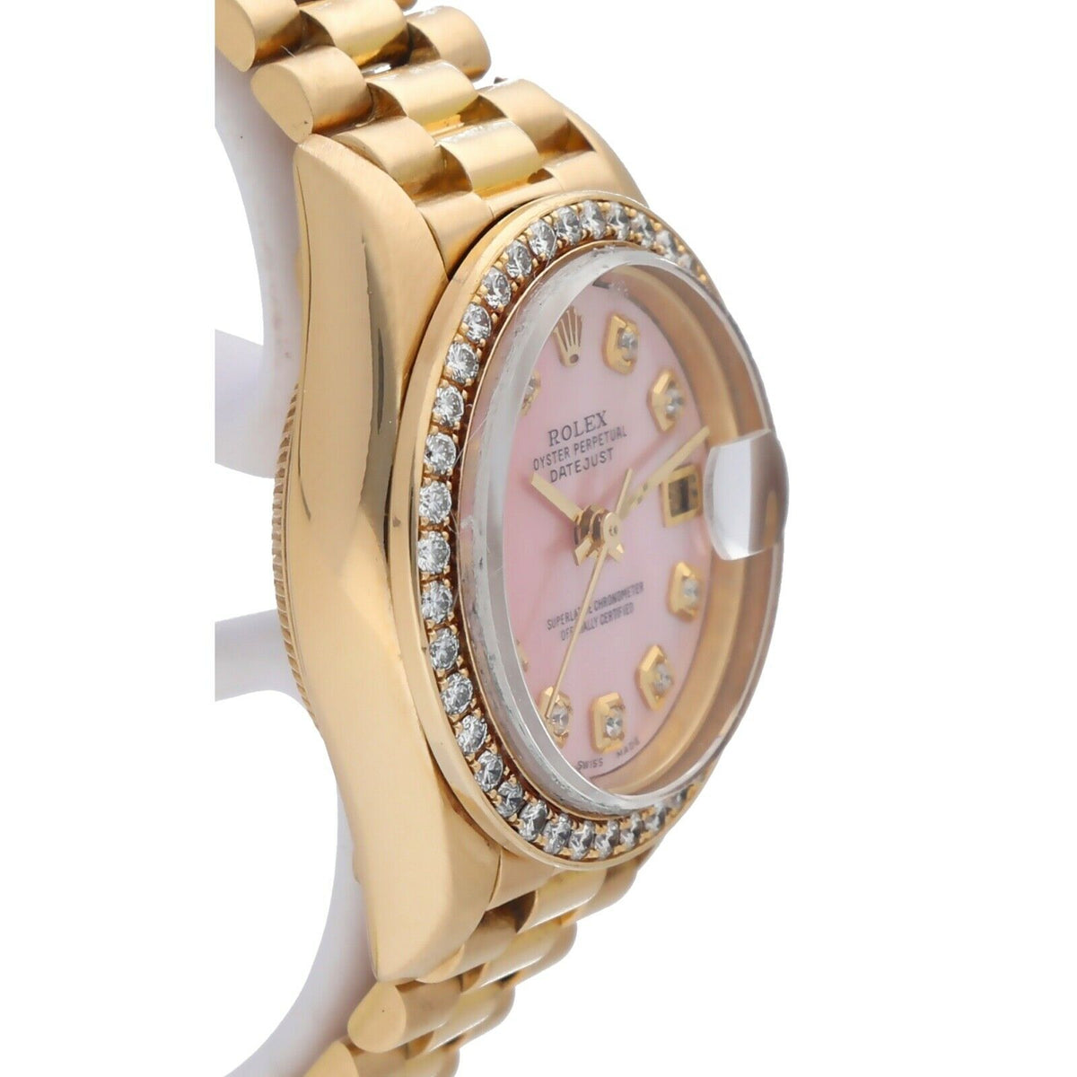 18k Yellow Gold Automatic Ladies Watch A7786