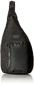 Black Recycled Sling Backpack J480