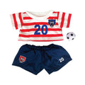 Red Soccer Outfit Teddy Bear Clothes X100392