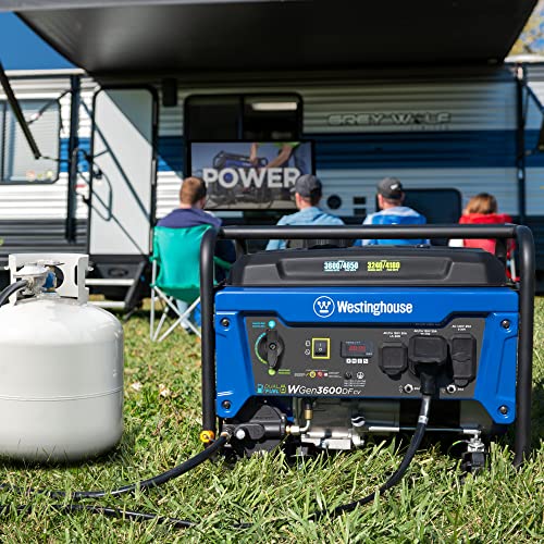 4650 Peak Watt Dual Fuel Portable Generator with Remote Electric Start B59913