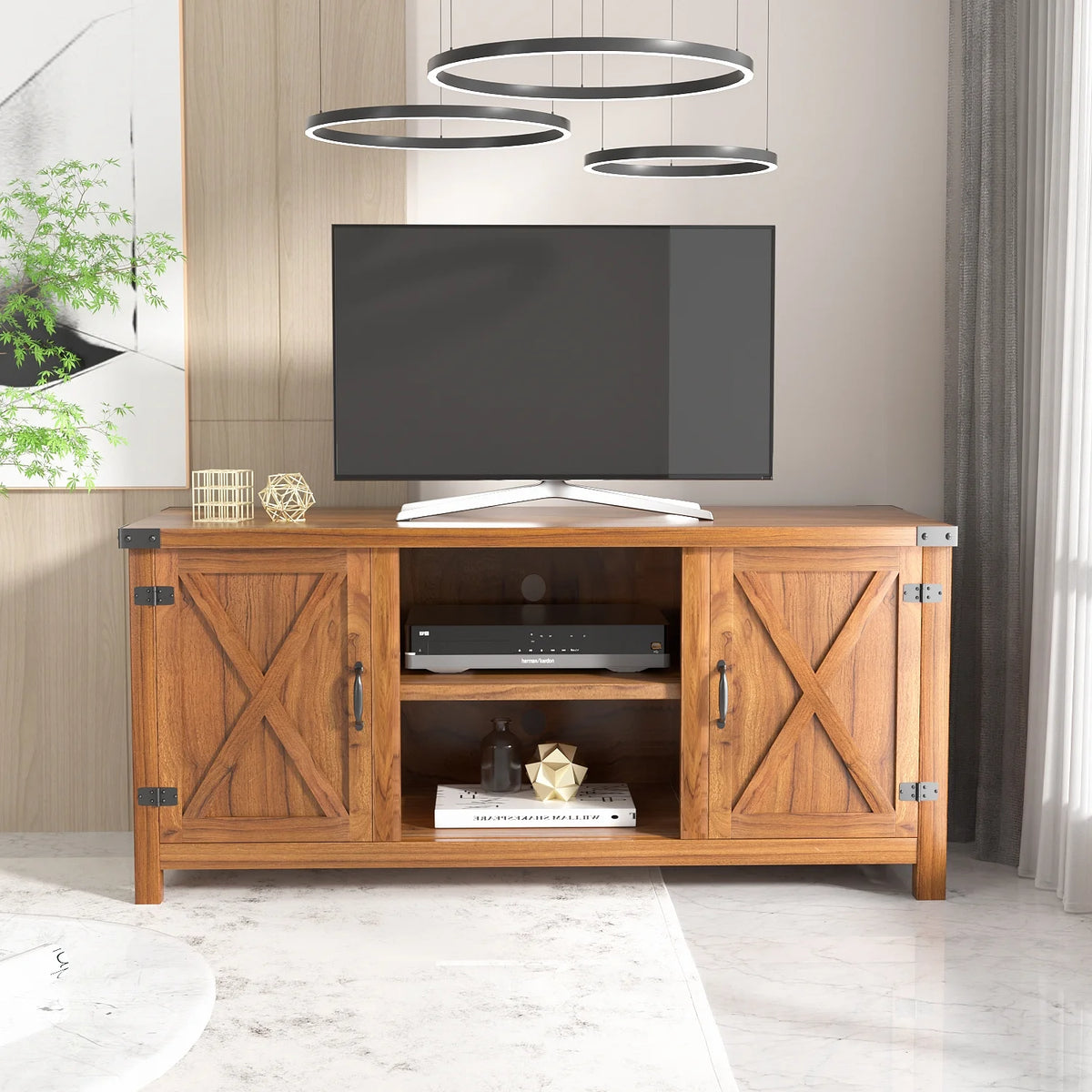 Farmhouse Two-Door TV Cabinet K397