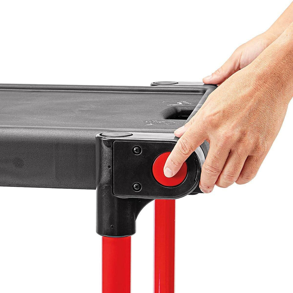 Black Two Shelf Utility Cart F61049