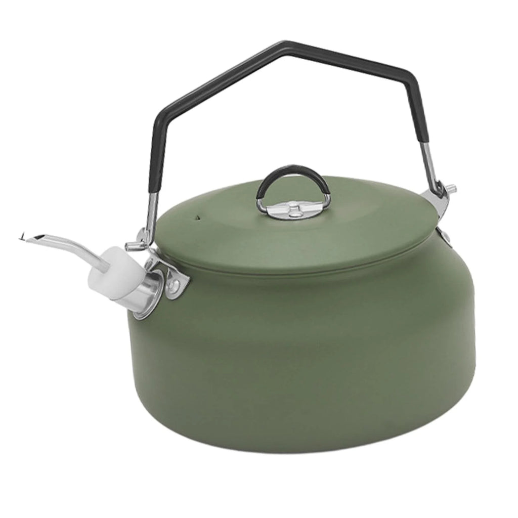 1L Camping Water Kettle Teapot Green R7663