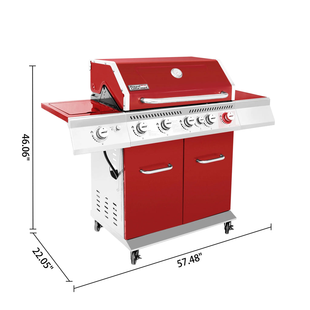 5-Burner Gas Grill with Rotisserie Kit O5972