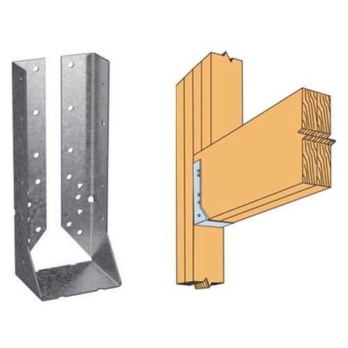 Galvanized Face-Mount Concealed-Flange Joist Hanger for Double 2x10 L54435