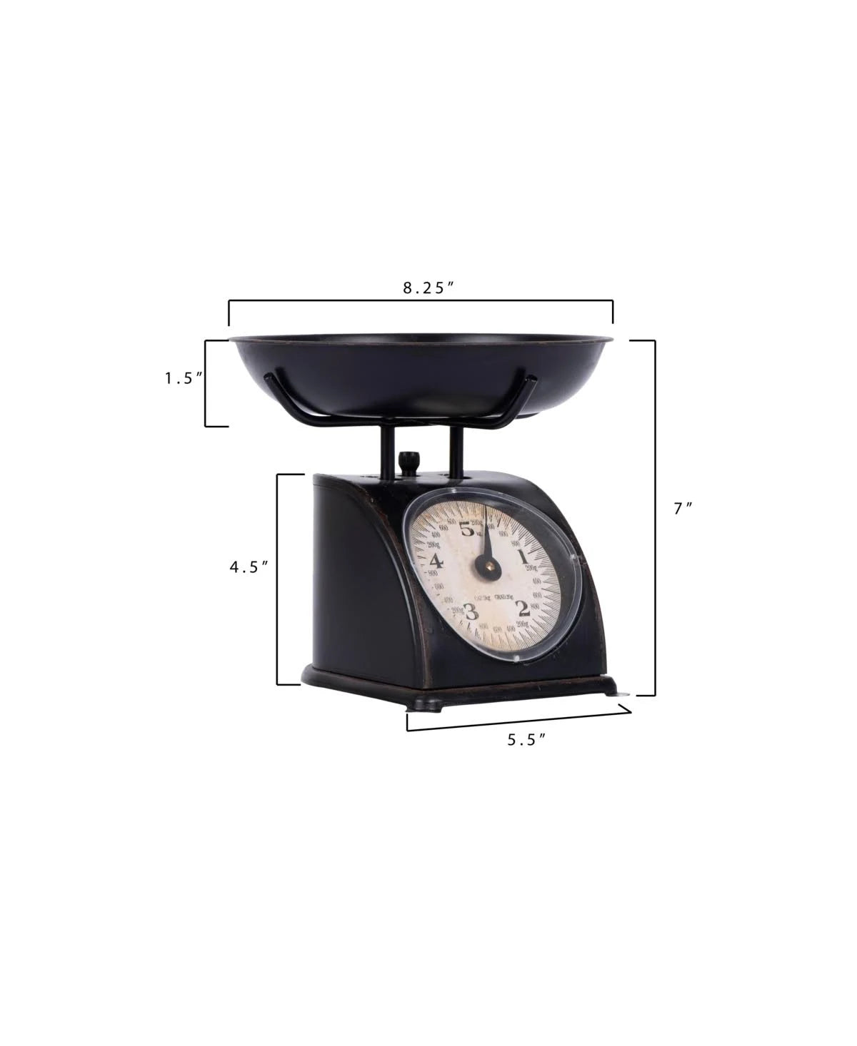 Antique Black Metal Scale K520495