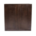 27 in. Fully Assembled Kitchen Wall Cabinet Shaker Espresso U53982