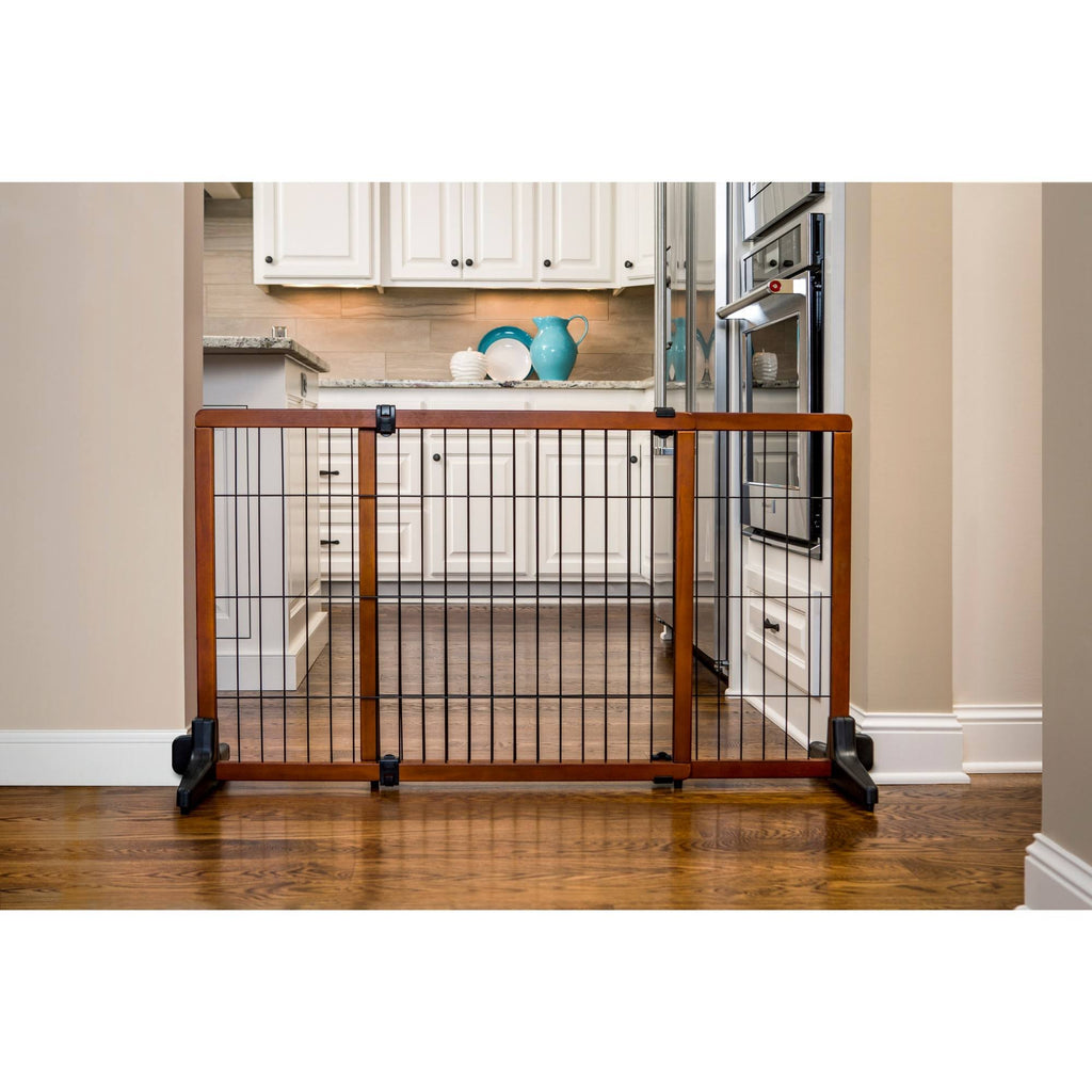 Freestanding Pet Gate, Brown/Black O494780