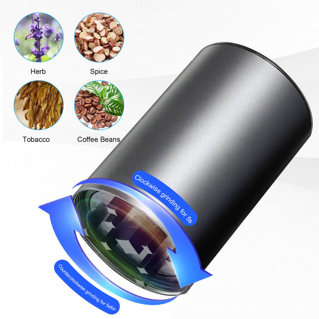 Electric Herb Grinder USB Rechargeable Aluminum Alloy X826