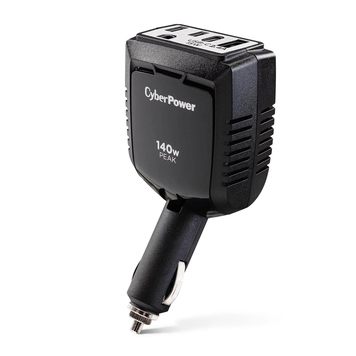 1 Outlet 140 Watt Power Inverter with USB-C & USB-A Port D7881