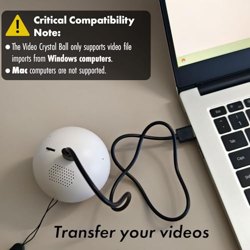 2.7" White Crystal Ball Video Player with Sound E135