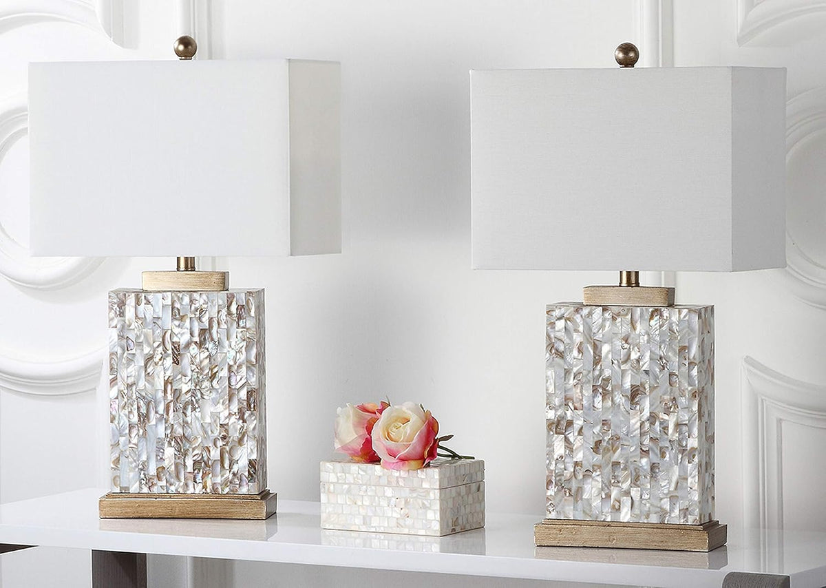 Ivory Shell Table Lamp (Set of 2) N44076