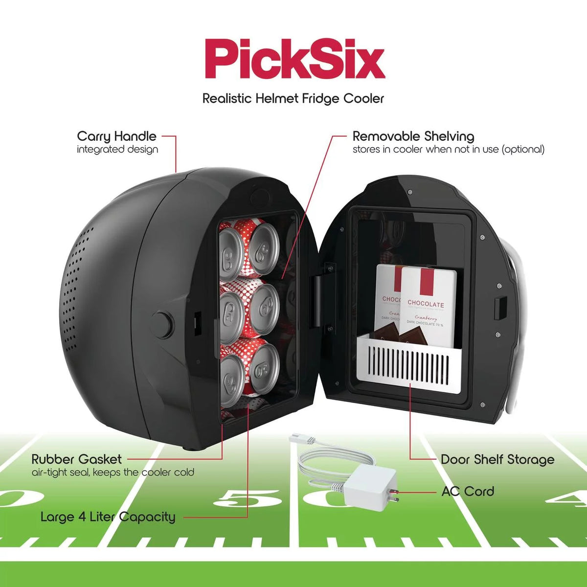 Portable Football Helmet Mini Fridge S17745