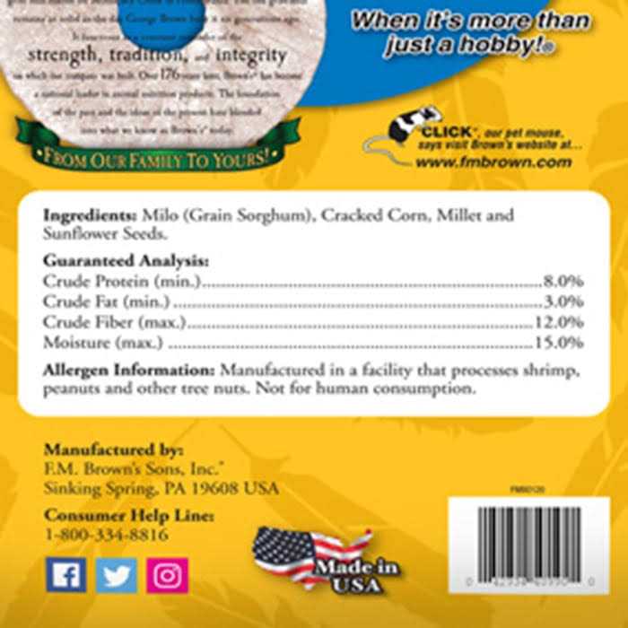 Brown Value Blend Select Bird Food J816951