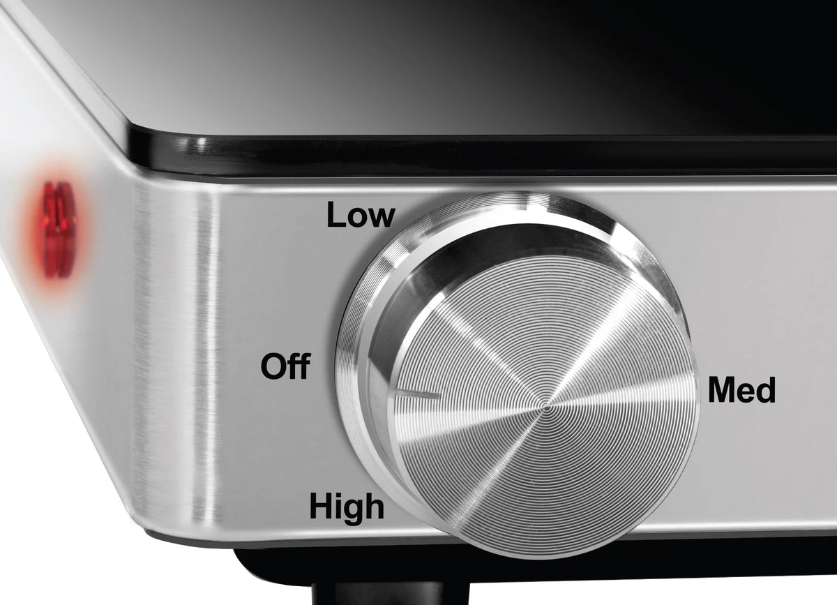 Compact Glasstop Warming Tray with Adjustable Temperature Control J83249