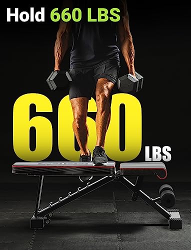 Black Adjustable Weight Bench L36271