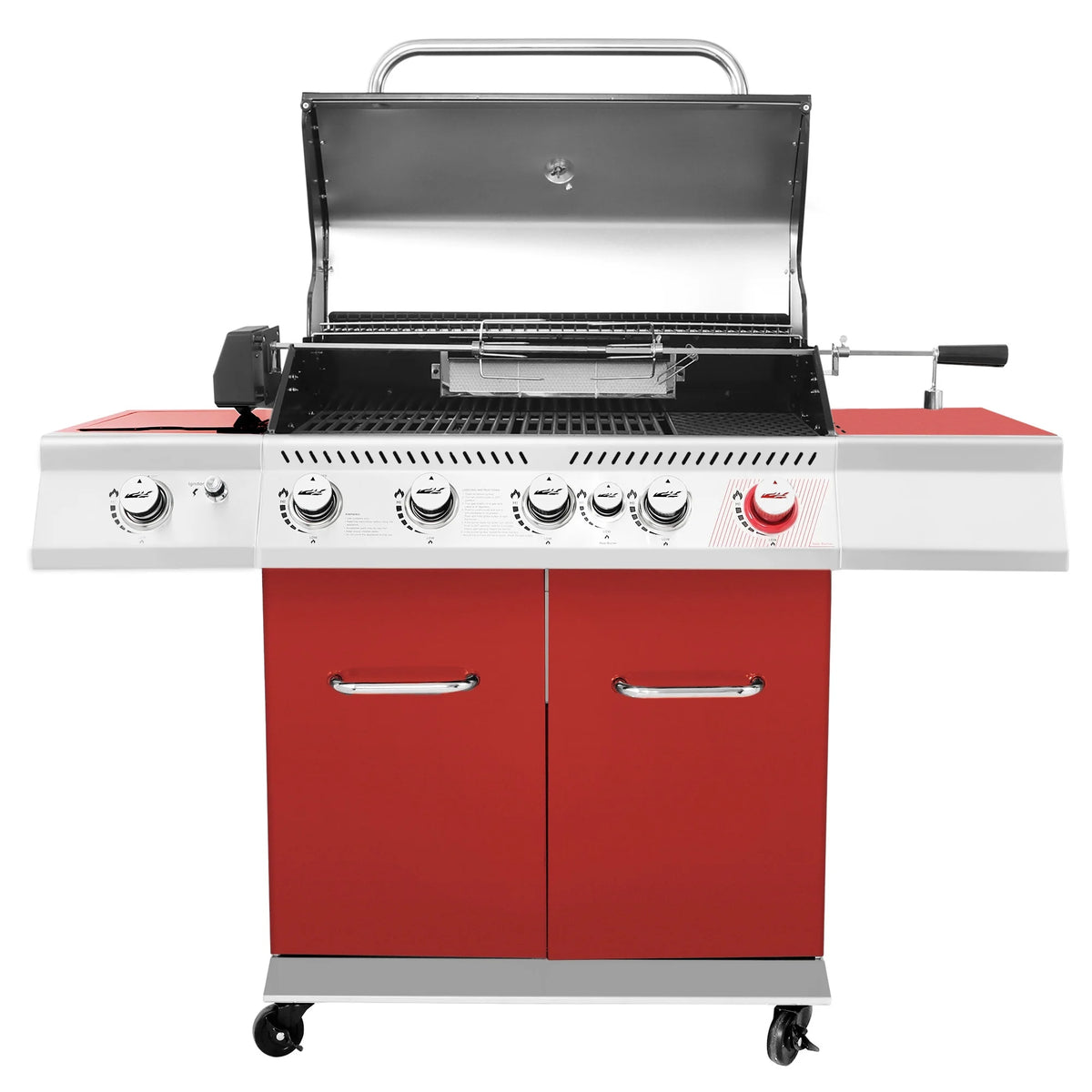 5-Burner Gas Grill with Rotisserie Kit O5972