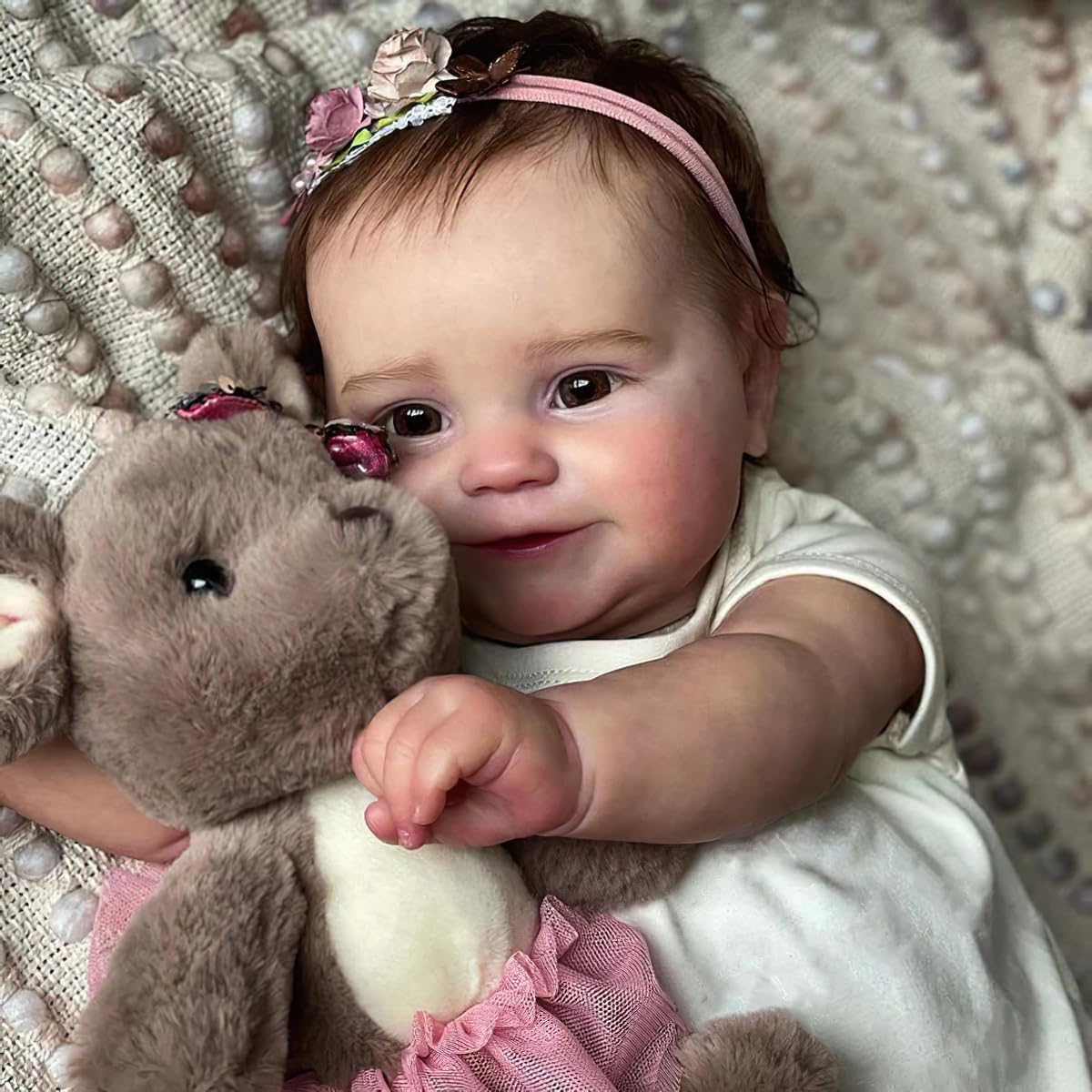 20 Inches Realistic Silicone Vinyl Reborn Baby Doll W24489