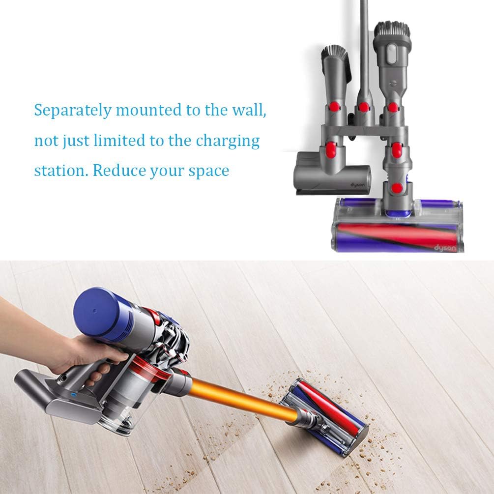 Grey Vacuum Cleaner Attachment Holder Wall Mount P992