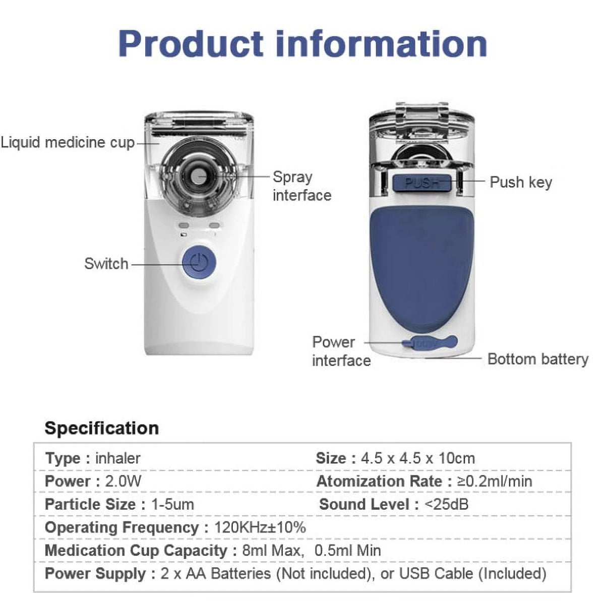 Handheld Steam Mist Humidifier T294