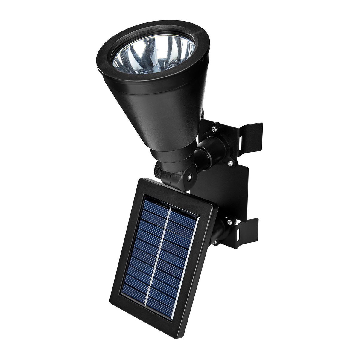 Solar LED Black Finish Flagpole Light N22142