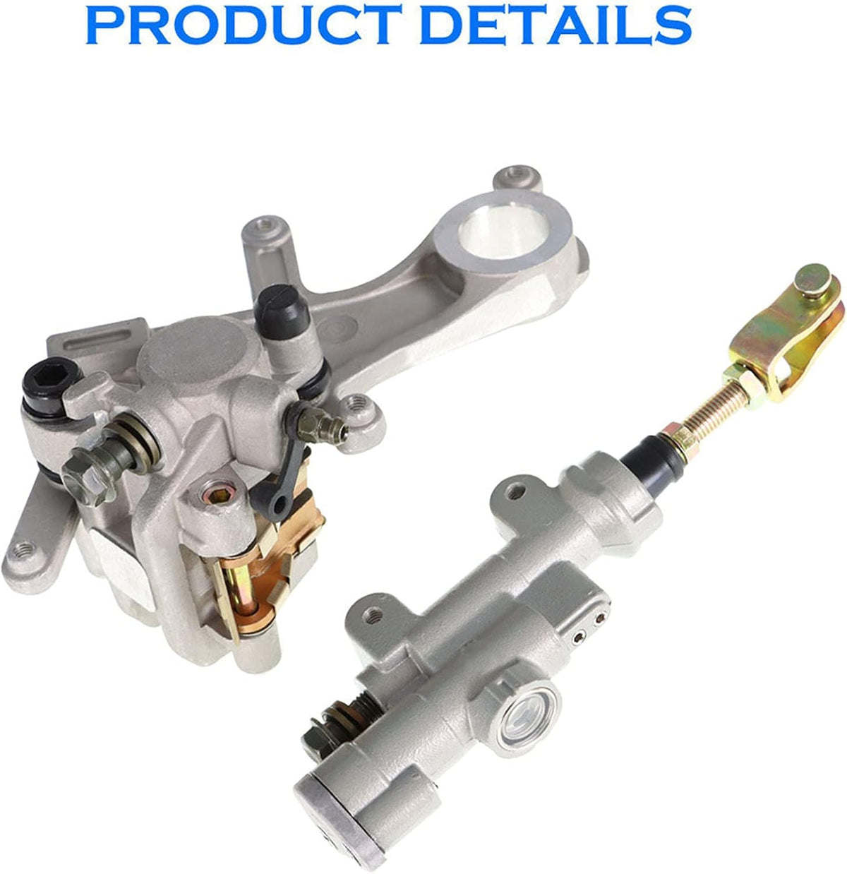 Rear Brake Master Cylinder Brake Caliper Hose Assembly Pack of 2 Q2127