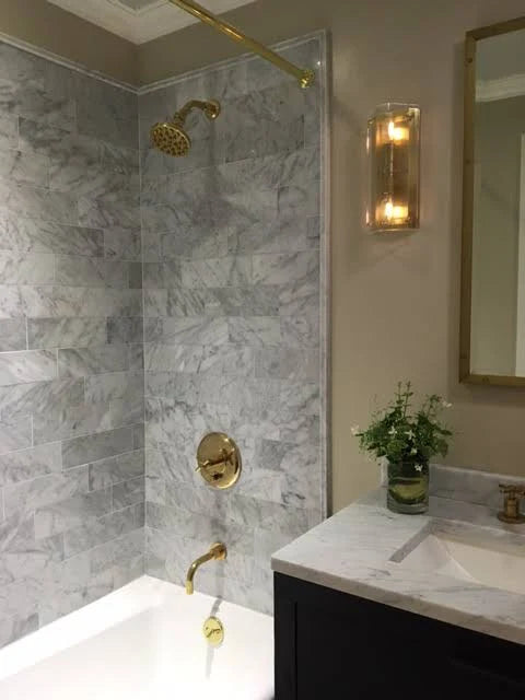 Carrara 6x18 Honed Marble Tile L51064