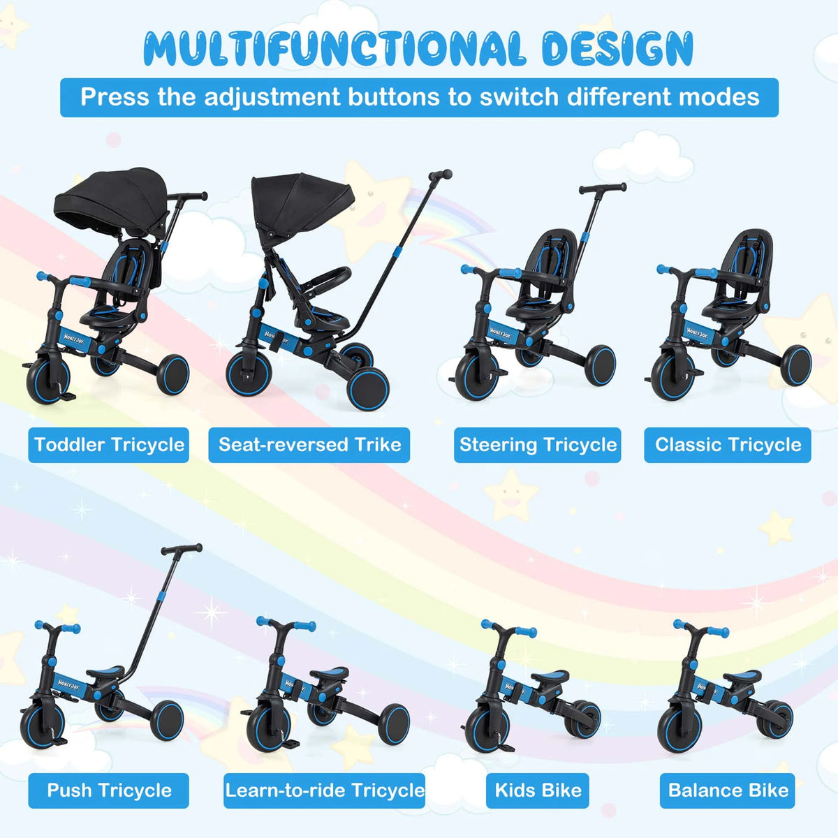 Folding Tricycle for Toddlers U865346