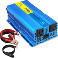 1000W Pure Sine Wave Power Inverter 12V to 110V DC to AC Converter with Dual USB Ports and Dual AC Outlets I6767