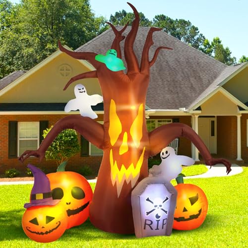 8FT Inflatable Dead Tree with LED Lights G57326