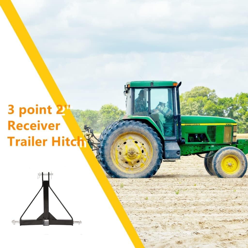 3 Point 2 Receiver Trailer Hitch Drawbar Adapter Pack of 2 A473