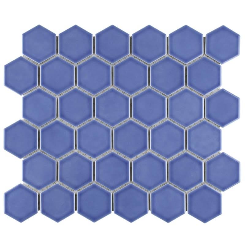 Periwinkle Porcelain Mosaic Tile N6894