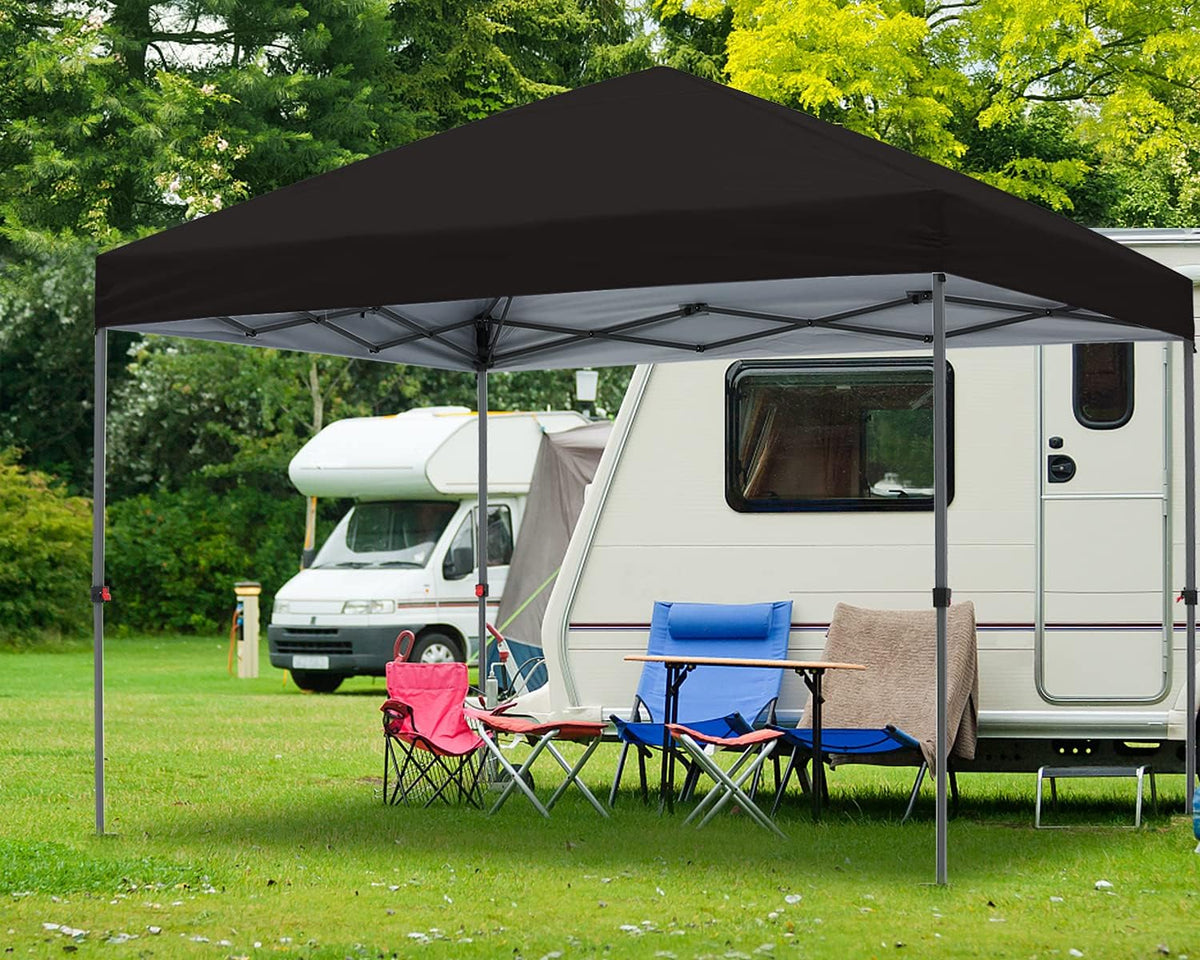 10x10FT Pop Up Canopy Tent with Wheeled Carrying Bag O99443