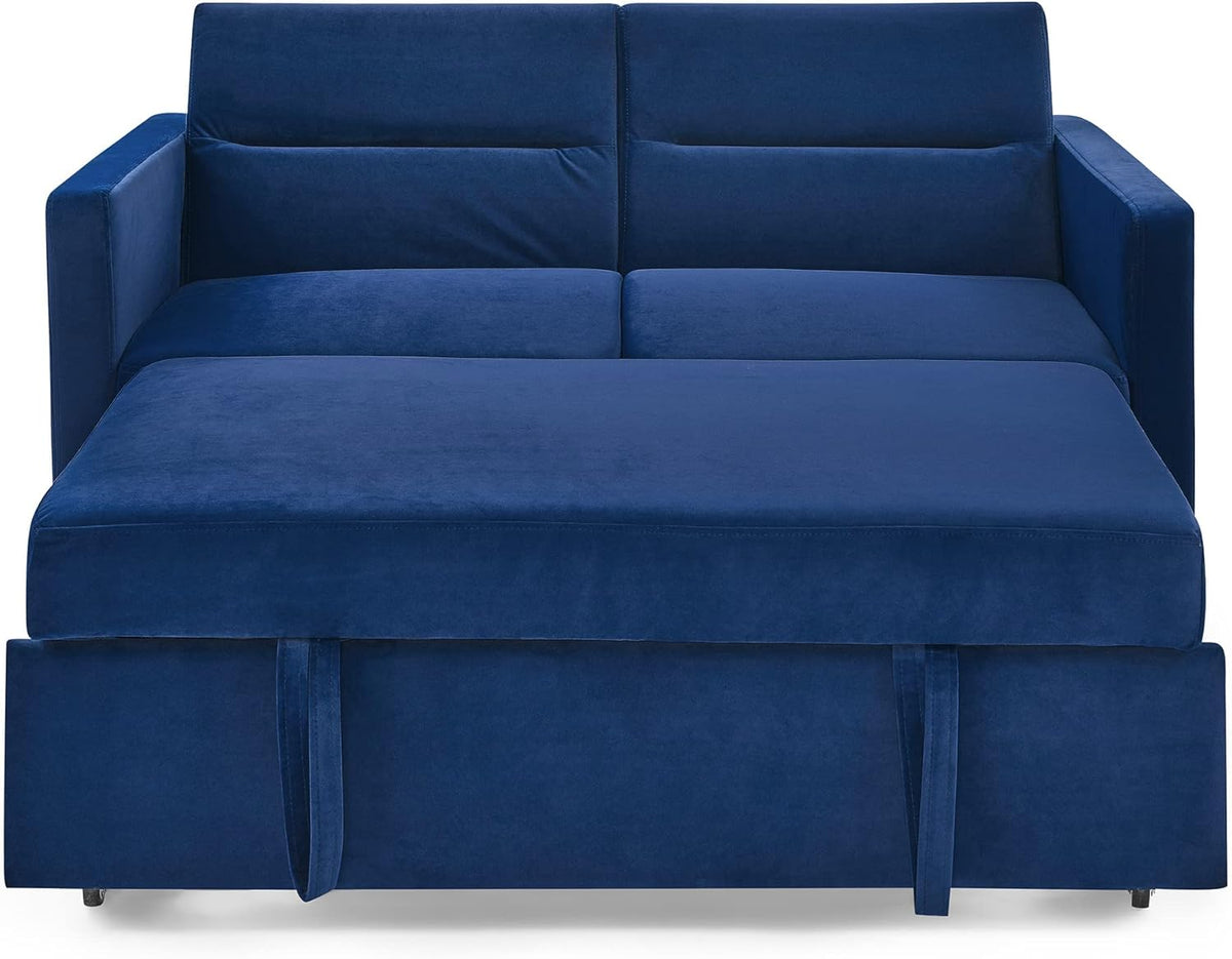 Blue 54.5" Convertible Sofa Bed B662520