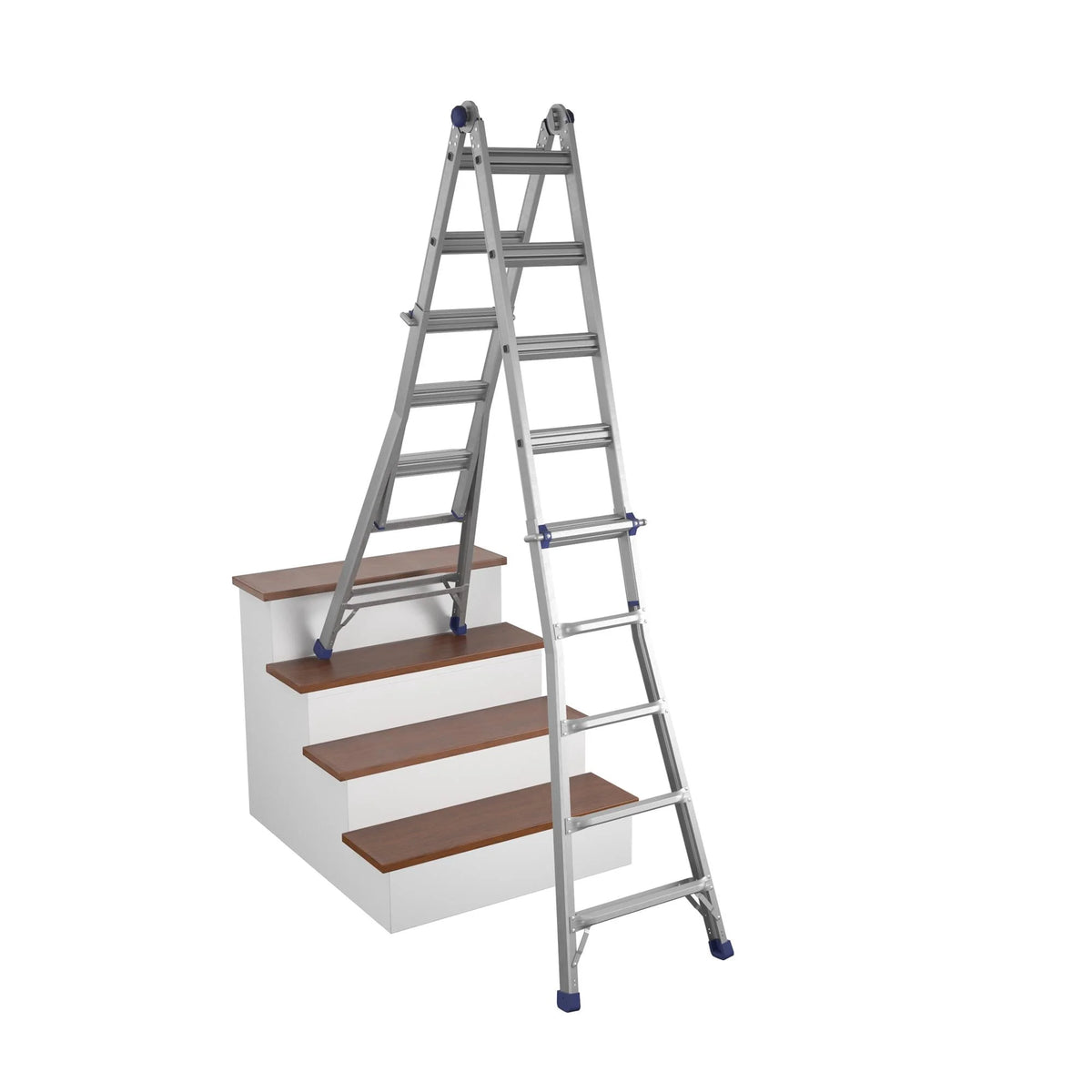 22 foot Reach Height Aluminum Multi-Position Ladder, 300 lb. Load Capacity Type IA Duty Rating U408