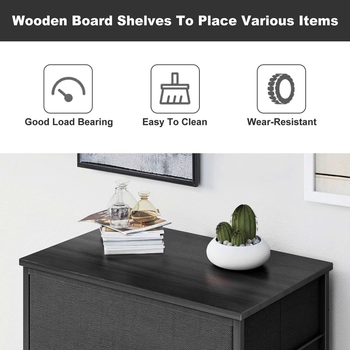 2 Drawer Fabric Dresser J896669